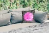 MuchoWow® Outdoor Kissen - Blumen - Aquarell - Rosa - 40x40 Produktbild-Vorschau 2
