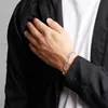 Breites Herrenarmband 925er Sterlingsilber 7 mm Figaro Produktbild-Vorschau 7