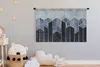 MuchoWow® Wandteppich Wandbehang Sechseck - Gold - Produktbild-Vorschau 4