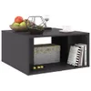 vidaXL Couchtische 4 Stk. Hochglanz-Grau 33x33x33 cm Produktbild-Vorschau 5