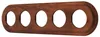 Cornice retrò in legno di tiglio a 5 scomparti I PR1 scuro Anteprima dell’immagine prodotto 1