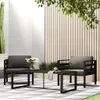 vidaXL Stół ogrodowy antracyt 120x60x66 cm aluminium Podgląd zdjęcia produktu 6