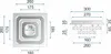 tooLight Deckenlampe CRYSTAL neutral square APP410-C Produktbild-Vorschau 10
