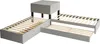 MODFU Eckbett Polsterbett 90x200 mit Ausziehbett Jugendbett Produktbild-Vorschau 8