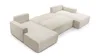 Wohnlandschaft PULA-U Cord Schlafsofa, Bettkasten BEIGE Produktbild-Vorschau 4