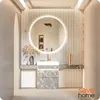 SAVE ®HOME Okrągłe lustro łazienkowe LED - 60 cm - Podgląd zdjęcia produktu 9