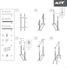 MSV Portemanteau, portemanteau avec roulettes faciles à Voir les images du produit 3