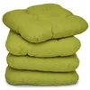 Beautissu 4er Set Sitzkissen Lisa Hellgrün, 40x40x8cm Produktbild-Vorschau 1