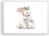 Gerahmtes Poster - Weißer Rahmen - Kaninchen Hase Kinder - Produktbild-Vorschau 1