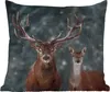 MuchoWow® Outdoor Kissen - Hirsche - Tiere - Winter - Produktbild-Vorschau 1