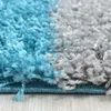 Teppich Wohnzimmer Hochflor Türkis 160x230 Rechteck Produktbild-Vorschau 4