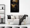 Leinwandbild Frauengesicht in Gold 40x60 Feeby Schwarz bild Produktbild-Vorschau 2