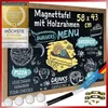 Premium magnetisch bord en krijtbord met houten frame Productafbeelding-voorbeeld 8