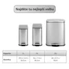 Vidacharmy 10L odpadkový koš s pedálem a víkem s pomalým Náhled obrázku produktu 3