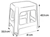 keeeper Maxi-Hocker 41 x 33,5 x 42,5 cm Produktbild-Vorschau 6
