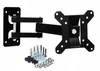 A black TV wall mount with its included hardware is displayed against a white background. Podgląd zdjęcia produktu
