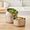 Contenitore termico per alimenti in acciaio inox con tre Anteprima dell’immagine prodotto 7