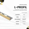 L-Profil Edelstahl Fliesenprofile V2A L250cm 10mm Champagne Produktbild-Vorschau 3