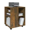vidaXL Rollschrank Räuchereiche 60x53x72 cm Holzwerkstoff Produktbild-Vorschau 4
