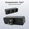VOOMY Adattatore per prese multiple 5 in 1 con 2 USB e 3 Anteprima dell’immagine prodotto 3