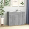 vidaXL Credenza Grigio Sonoma 88x30x70 cm Materiale a base Anteprima dell’immagine prodotto 9