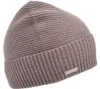 Seeberger Beanie mit Rippstrick-Umschlag in beige