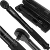 A collage of images showing a black torque wrench and its case, with close-ups of the measurement scale. Voir les images du produit
