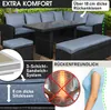 Poly-Rattan Eck Sitzgruppe ECO schwarz/blau Produktbild-Vorschau 5