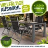 tillvex Gartenstuhl Anthrazit klappbar aus Aluminium | Produktbild-Vorschau 3