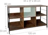 Relaxdays Regal Industrial, 6 Fächer, Holzoptik, Vintage Produktbild-Vorschau 4