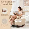HOMCOM hojdacie kreslo, čalúnené hojdacie kreslo s bočnou Náhľad obrázku produktu 5