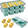 Souper Cubes, sada 3 silikonových forem na led s víkem Náhled obrázku produktu 1