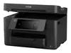 A black Epson WorkForce Pro WF-4820DWF printer is shown from a three-quarter angle with the scanner lid open. Náhled obrázku produktu