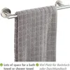 WENKO Handtuch Halter Edelstahl matt Stange Badetuch 40cm Produktbild-Vorschau 3