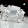 Ohrstecker Ohrring 9x5mm durchbrochen matt glänzend mit Produktbild-Vorschau 2
