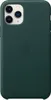 A dark green iPhone 11 Pro case with the Apple logo embossed on the back. Produktbild-Vorschau