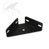 Sada 4 kusů kovových spojek postele 126x126x50 mm černá – Náhled obrázku produktu 1