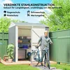 Outsunny Metall Gerätehaus 3,5 m², Hoher Abschließbar Produktbild-Vorschau 5