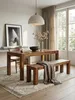Sitzbank Landhaus-Stil_ Massivholz_ Akazie/Sheesham_ 160/180x45 cm_ 200/250 kg Belastung_ handgefertigt - KADIMA DESIGN_Farbe_ Braun_ Größe_ 160x35x45 cm_#sku_BARWL1.323# Produktbild-Vorschau