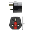 Intirilife 4x Steckdosen Adapter in SCHWARZ – 4er Set UK Produktbild-Vorschau 8