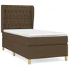 Boxspringbett mit Matratze Dunkelbraun 90x200 cm Stoff Produktbild-Vorschau 1