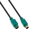 InLine PS/2 Verlängerung, Stecker / Buchse, PC99, grüne Produktbild-Vorschau 1