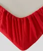 Thermofleece Spannbettlaken 120-130x200 cm Rot Warm Winter Produktbild-Vorschau 2