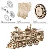 RoboTime 3D dřevěné mechanické puzzle Parní lokomotiva Náhled obrázku produktu 33