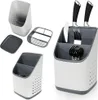 A product shot of a kitchen utensil organizer, shown in multiple configurations and as a complete set. Produktbild-Vorschau