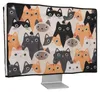 kwmobile Leinen Hülle kompatibel mit 20-22" Monitor - Produktbild-Vorschau 1