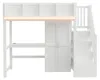 Letto a castello Flieks 90x200 cm con scrivania e armadio, Anteprima dell’immagine prodotto 8