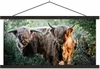 MuchoWow® Textilposter Schottische Hochlandrind - Wald - Produktbild-Vorschau 1