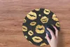 MuchoWow® Mauspad Mousepad Muster - Kuss - Gold - Schwarz Produktbild-Vorschau 3