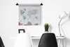 MuchoWow® Wandteppich Wandbehang Weltkarte - Blau - Ölfarbe Produktbild-Vorschau 5